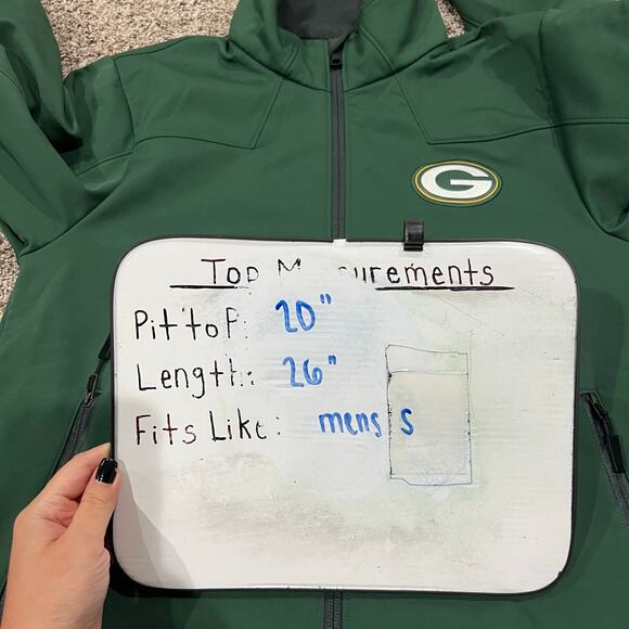 Men's Nike On Field NFL Green Bay Packers Full Zip Soft Shell Jacket Sz Small - Picture 10 of 10